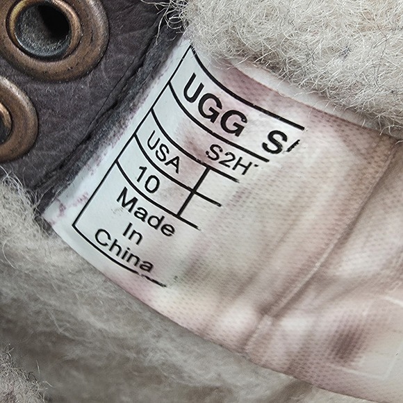 Ugg Snow Boots‎ Mens 10 Hannen Brown Leather Waterproof Shearling Lined Outdoor* main image 14